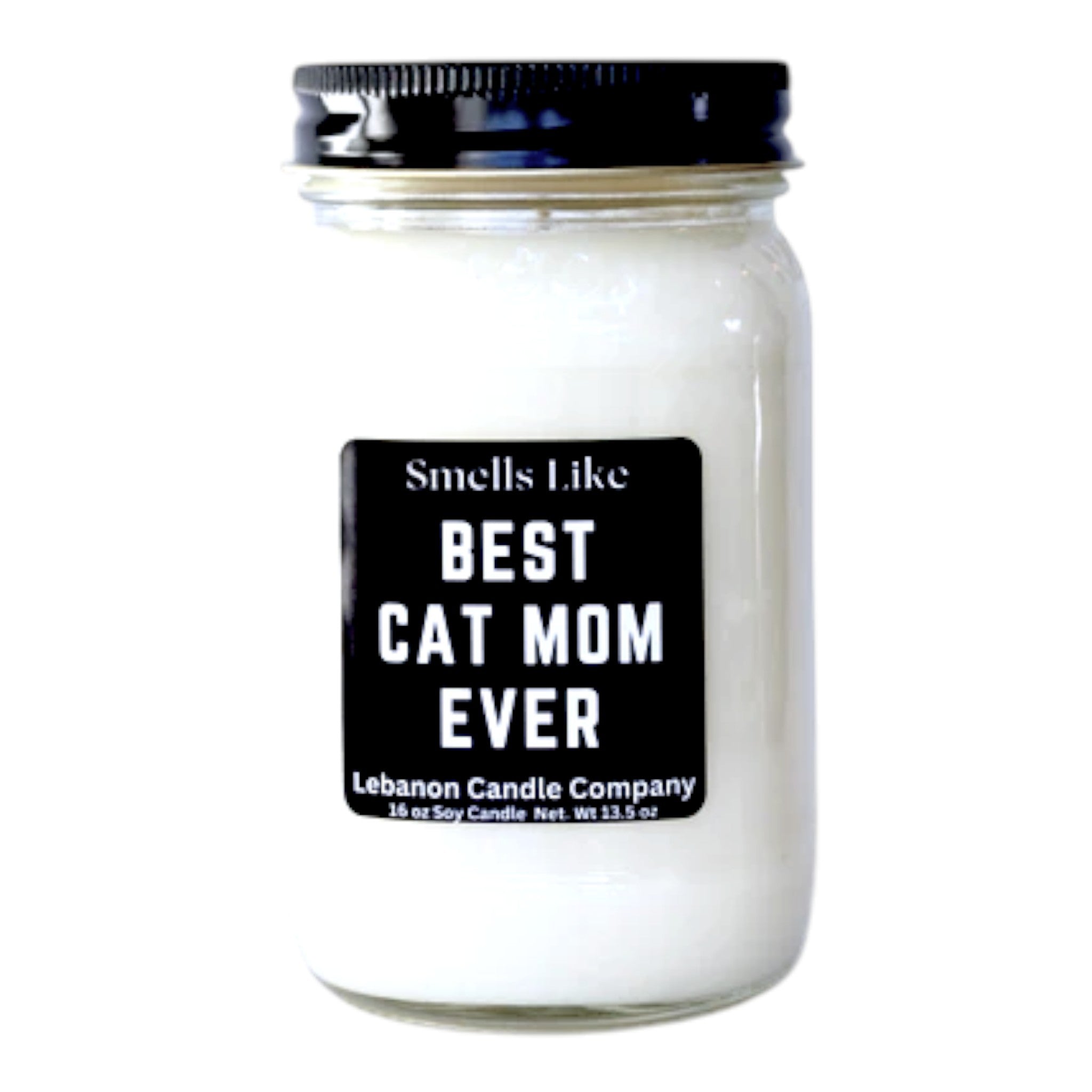 Best Cat Mom Ever Funny Candle