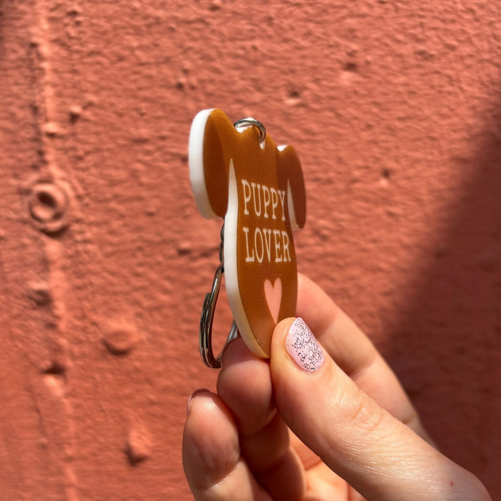 Dog & Cat Acrylic Keychains | 5 Style Options | Rescue Favorite Breed, I Woof You & Puppy Lover