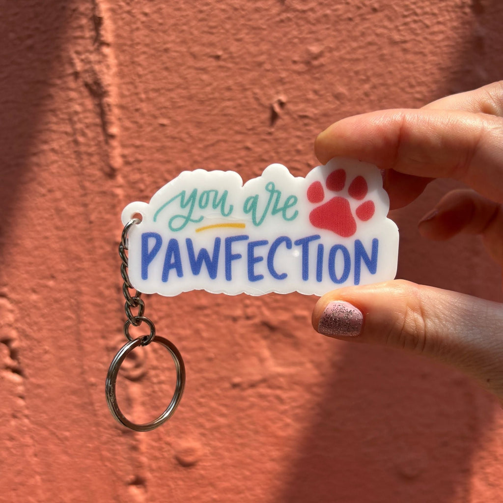 Dog & Cat Acrylic Keychains | 5 Style Options | Rescue Favorite Breed, I Woof You & Puppy Lover