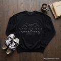 Faith Can Move Mountains Matthew 17:20 Christian Sweatshirt, Minimalist Mountain Religious Sweater