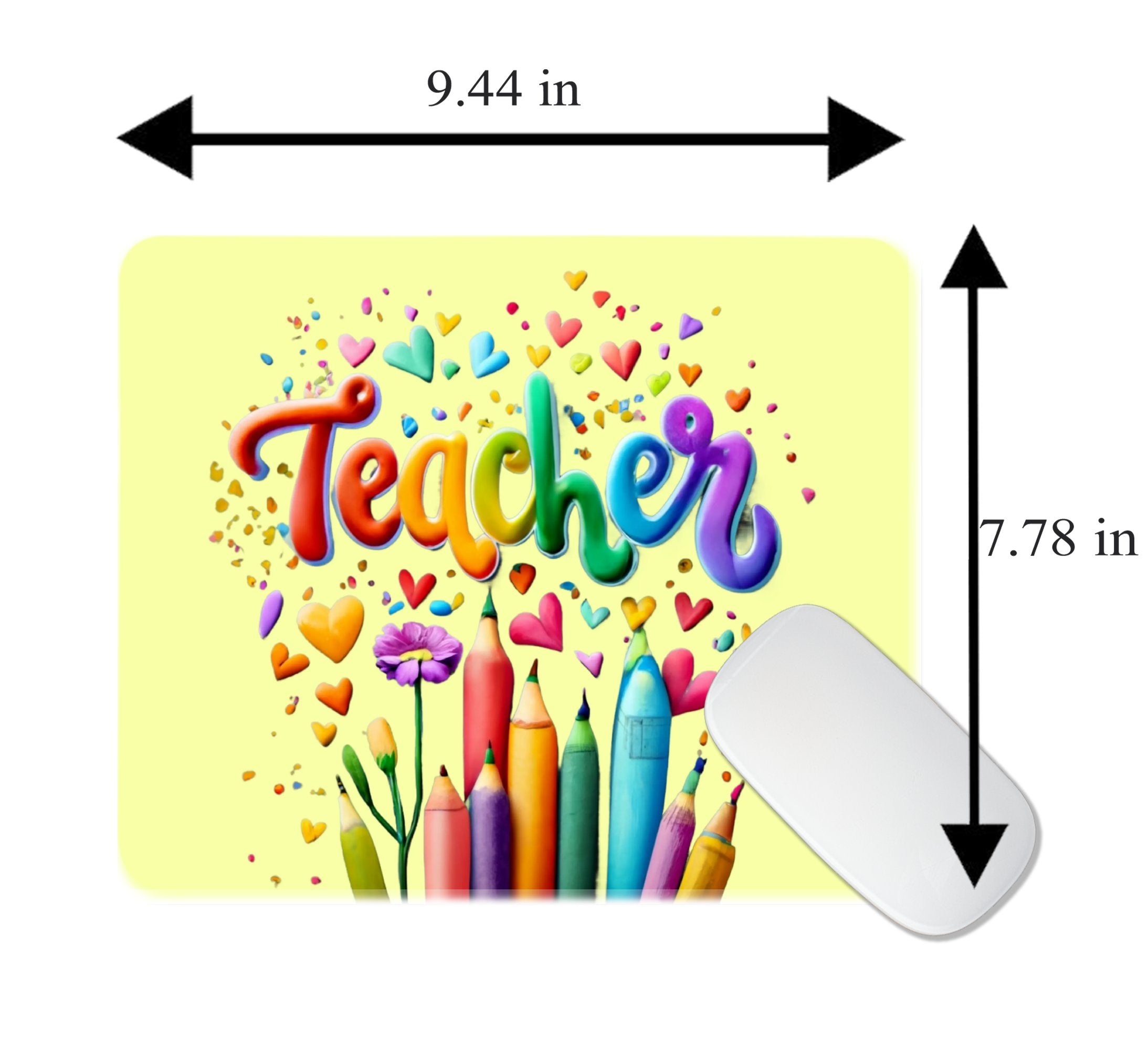 School Teacher Non-Slip Computer Mousepad Mouse Pad