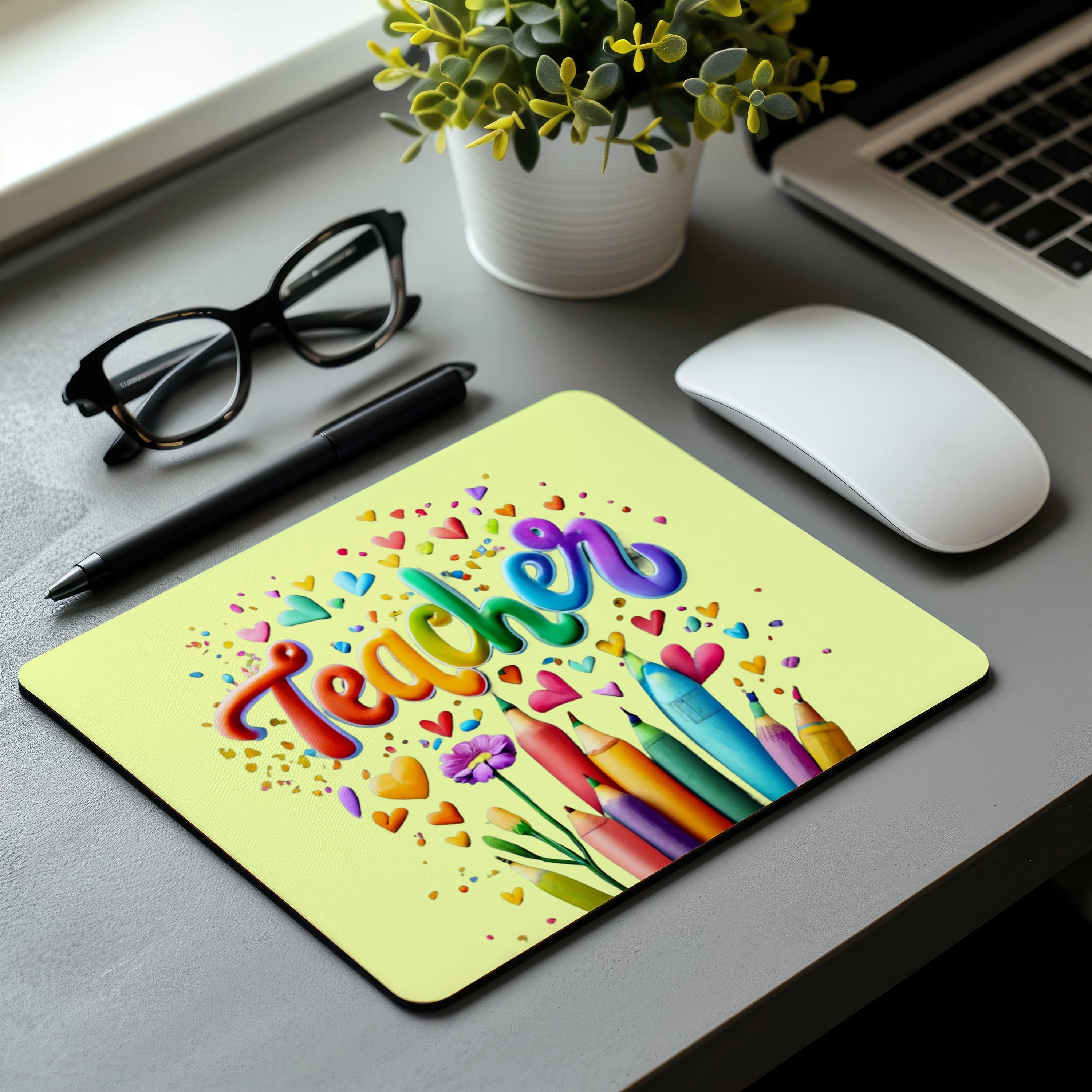 School Teacher Non-Slip Computer Mousepad Mouse Pad