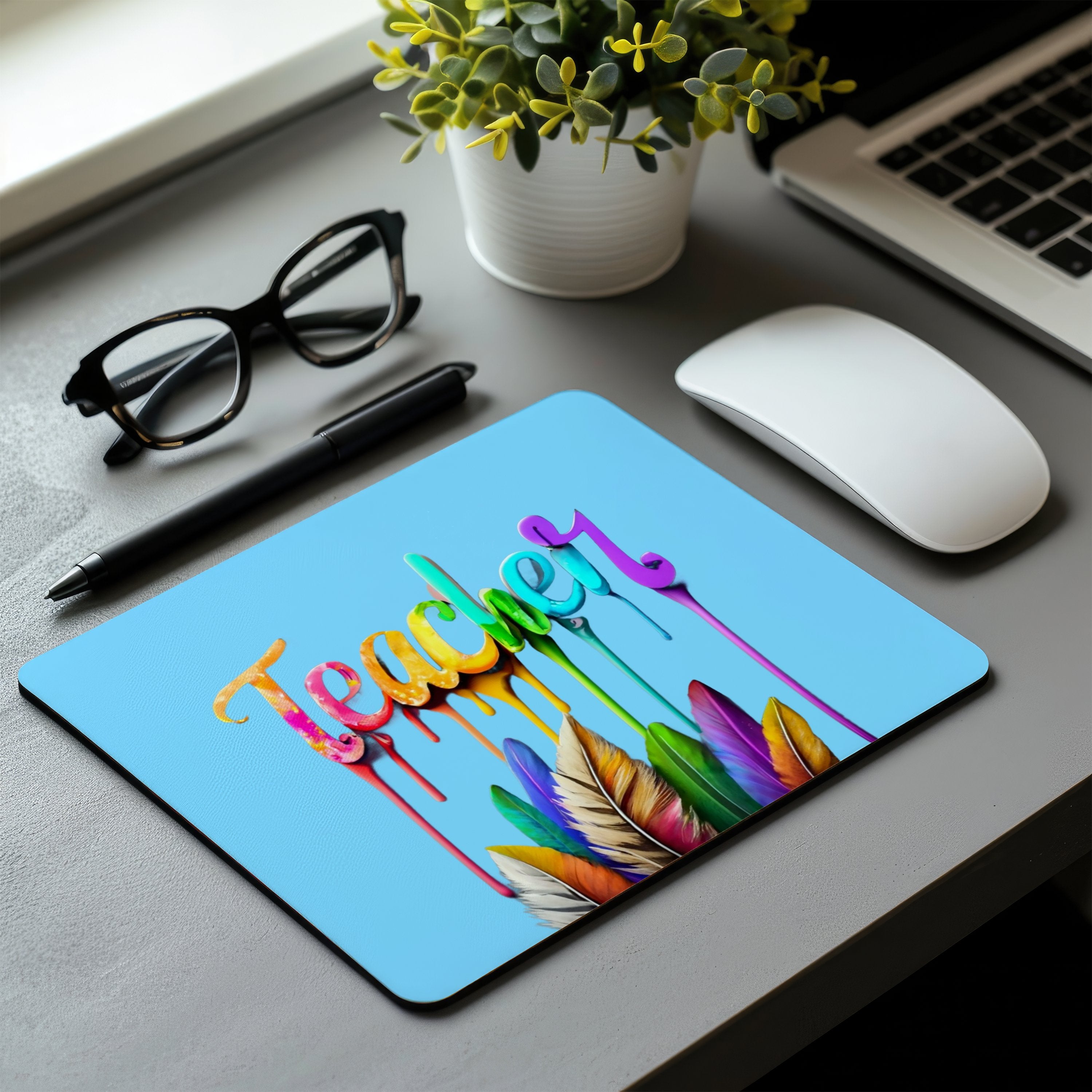 School Teacher Non-Slip Computer Mousepad Mouse Pad