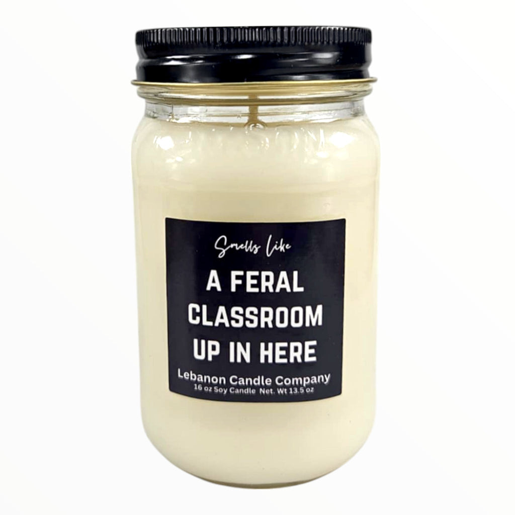 Feral Classroom Funny Teacher Candle
