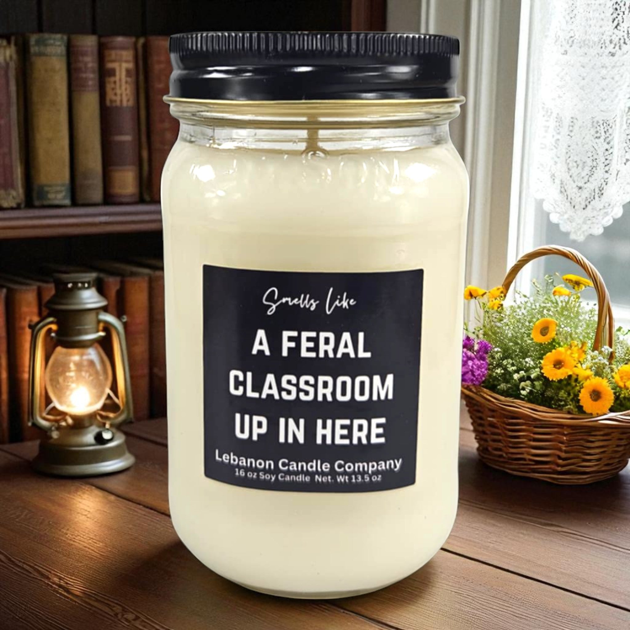 Feral Classroom Funny Teacher Candle