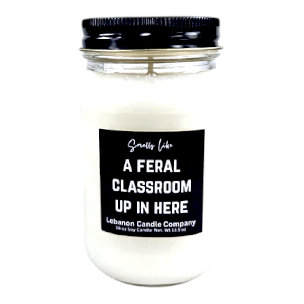Feral Classroom Funny Teacher Candle