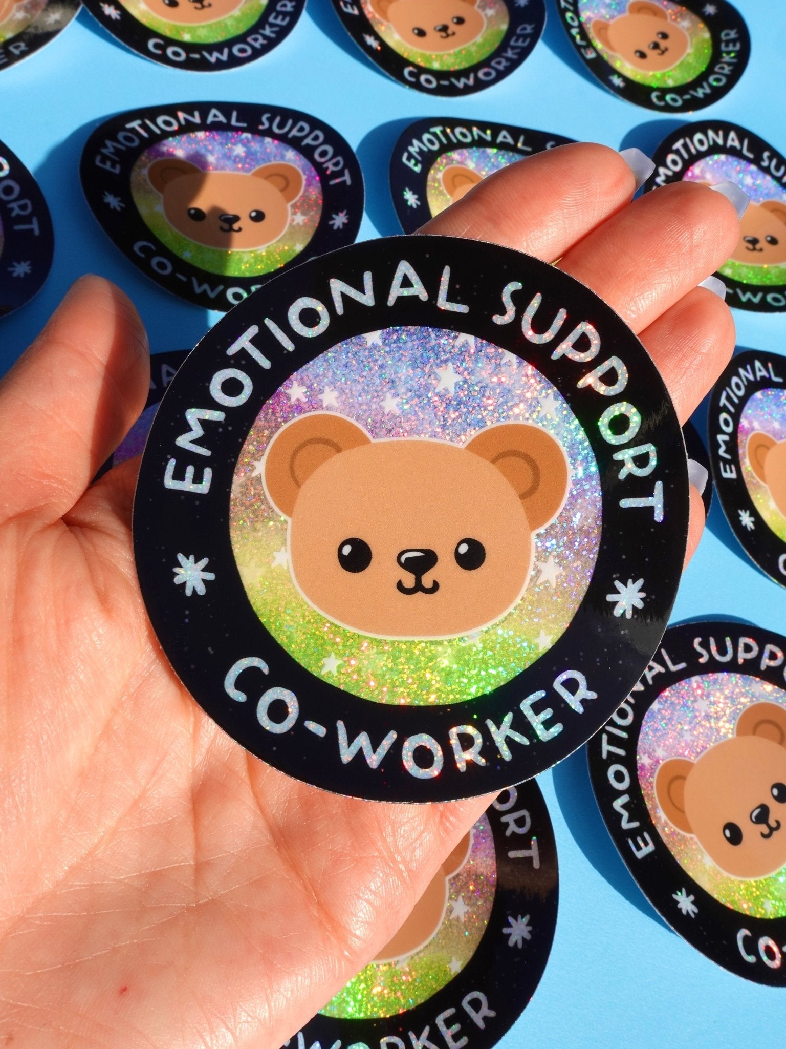 Emotional Support Co-Worker Sticker