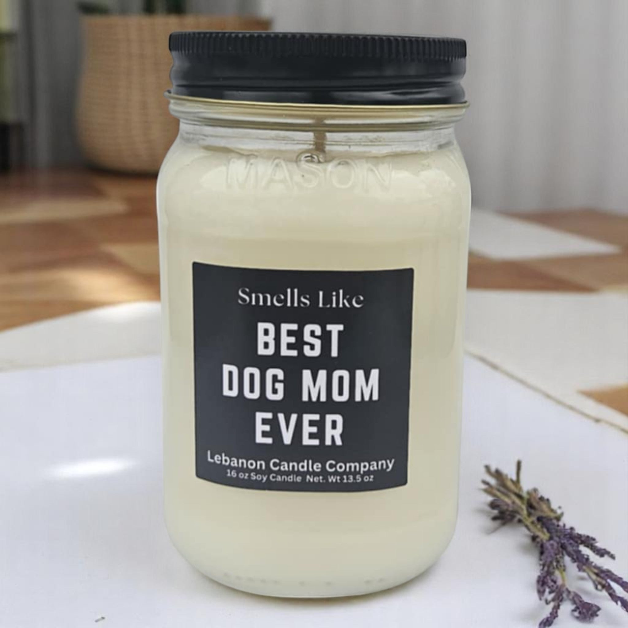 Best Dog Mom Ever Funny Candle