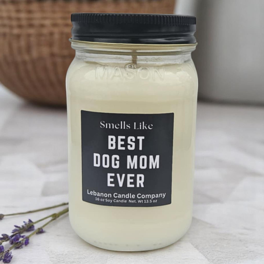 Best Dog Mom Ever Funny Candle