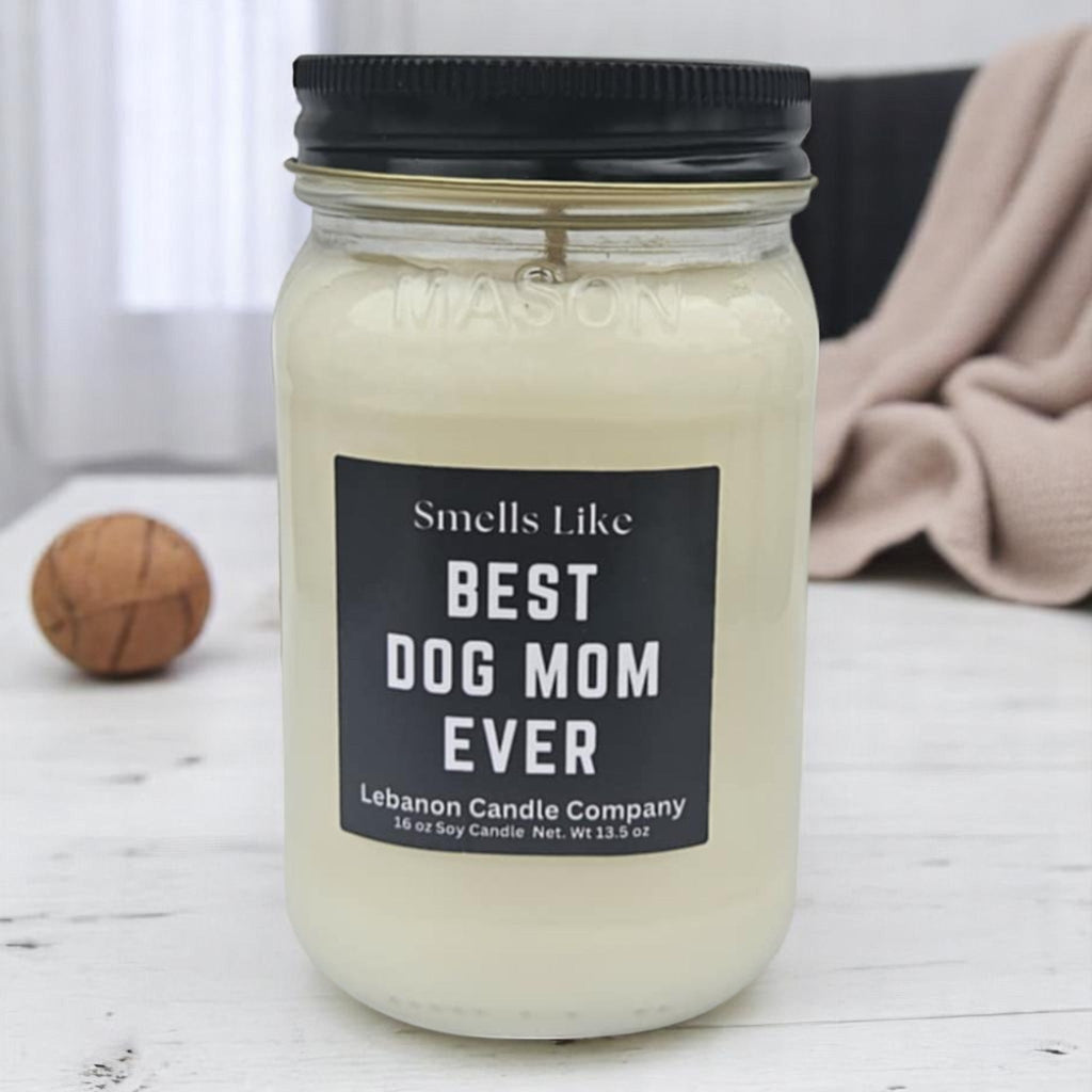 Best Dog Mom Ever Funny Candle