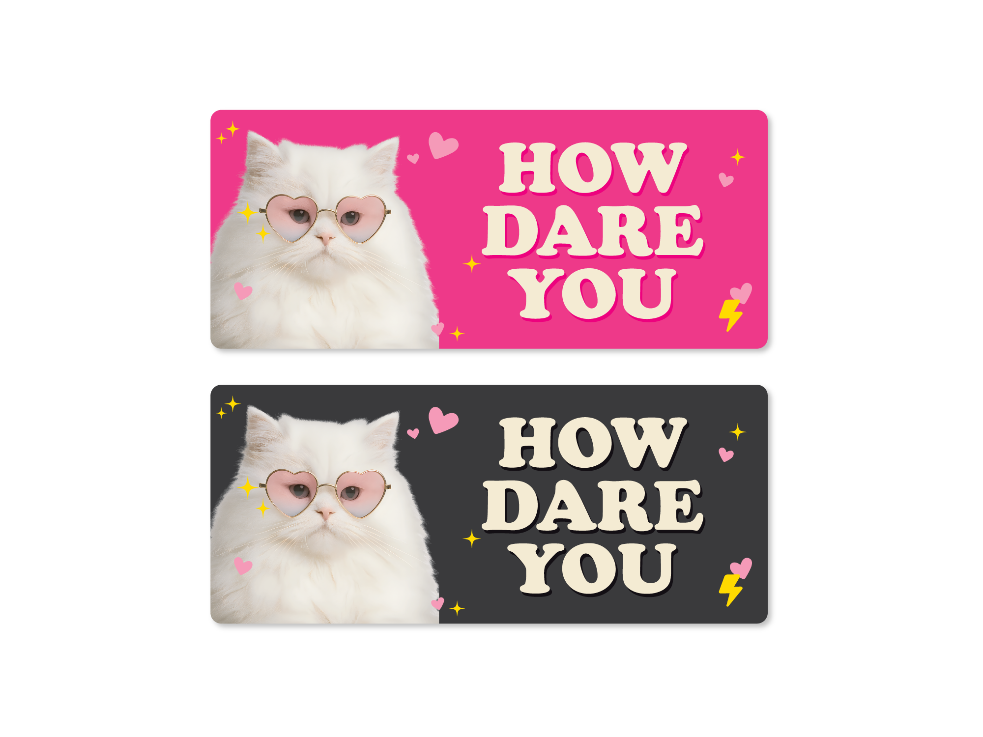 How Dare You Meme Vinyl Decal, Waterproof & Weatherproof 7x3"