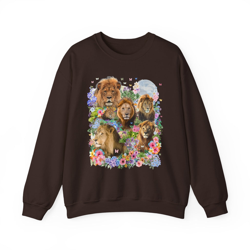 Lions in Flowers Sweatshirt