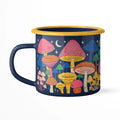 Midnight Mushroom Enamel Mug 16oz