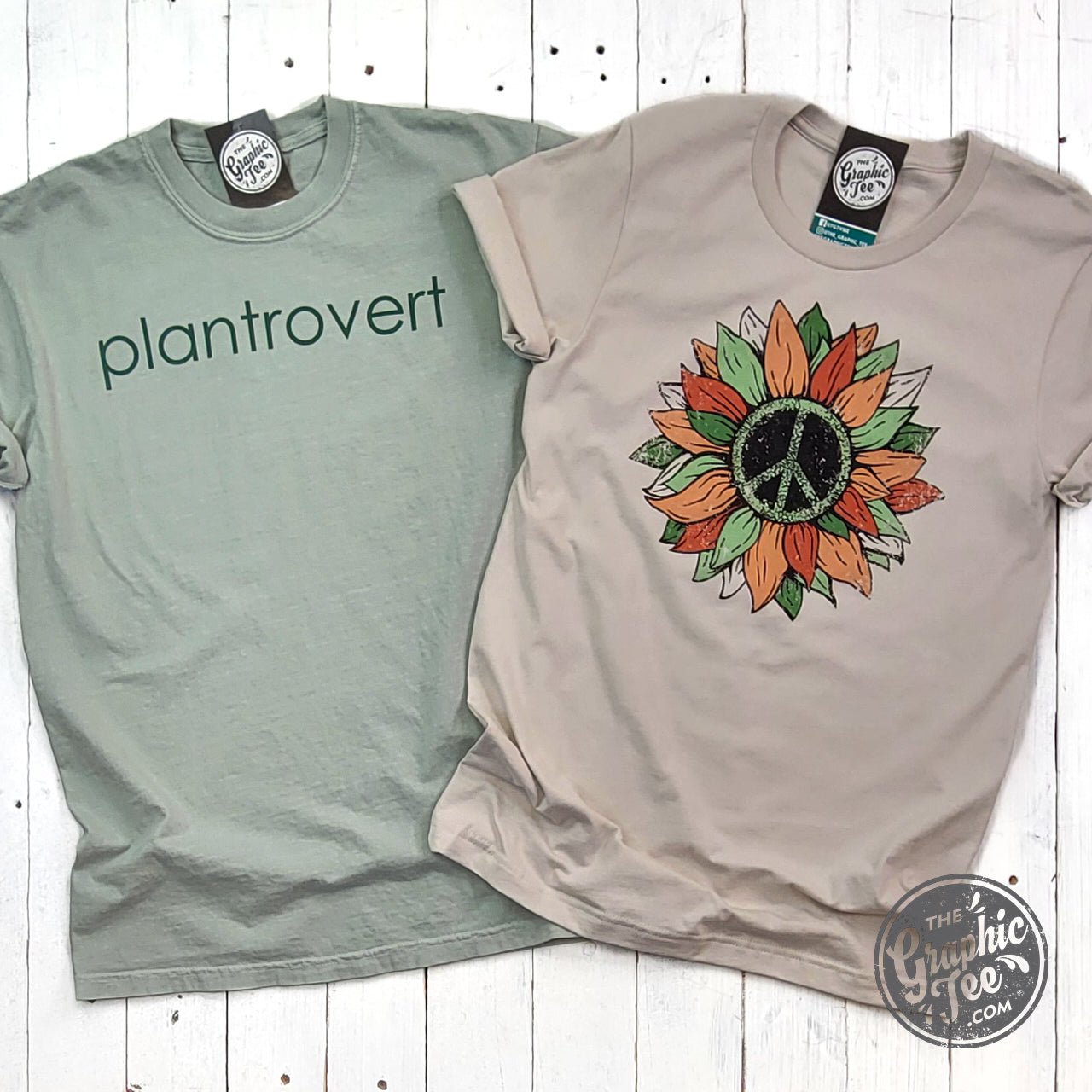 Peace Sunflower Short Sleeve Tee