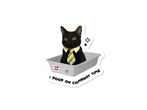 Business Cat Collection, set of 6 stickers