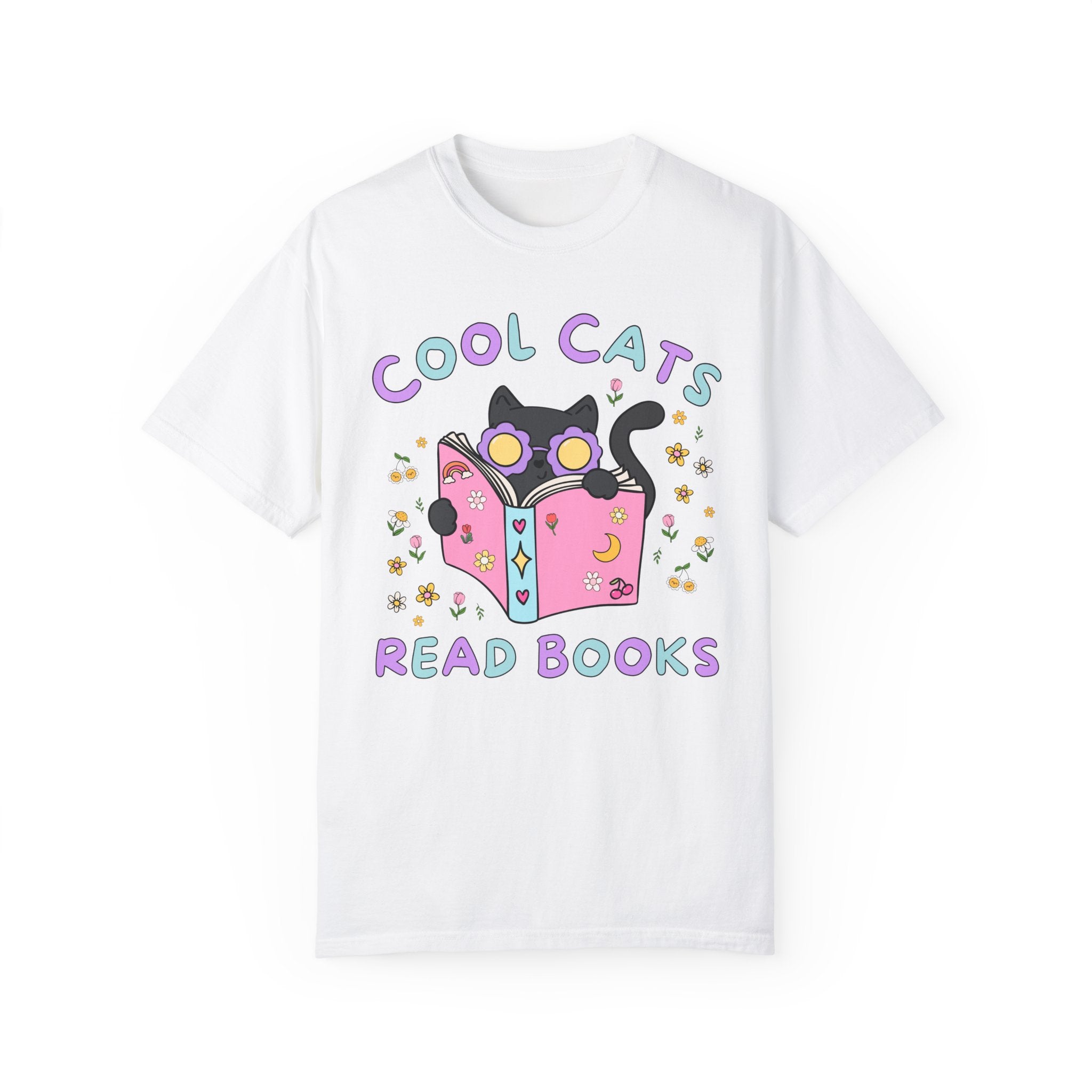 Cool Cats Read Books T-Shirt