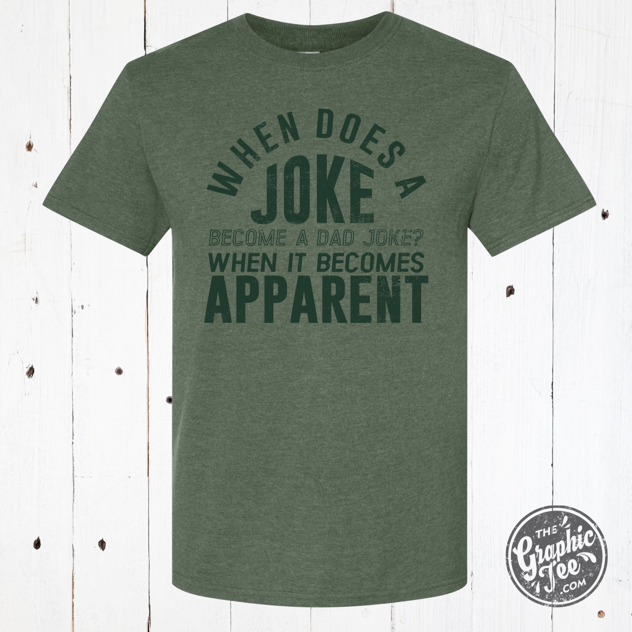 When Does A Joke Become A Dad Joke? Short Sleeve Tee